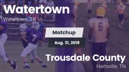 Matchup: Watertown vs. Trousdale County  2018