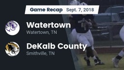 Recap: Watertown  vs. DeKalb County  2018