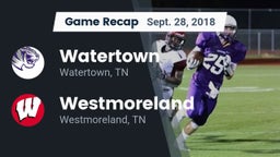 Recap: Watertown  vs. Westmoreland  2018