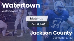 Matchup: Watertown vs. Jackson County  2018