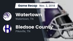 Recap: Watertown  vs. Bledsoe County  2018