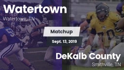 Matchup: Watertown vs. DeKalb County  2019