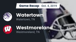 Recap: Watertown  vs. Westmoreland  2019