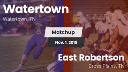 Matchup: Watertown vs. East Robertson  2019