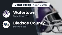 Recap: Watertown  vs. Bledsoe County  2019