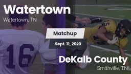 Matchup: Watertown vs. DeKalb County  2020