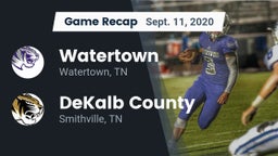 Recap: Watertown  vs. DeKalb County  2020