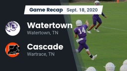Recap: Watertown  vs. Cascade  2020