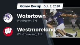 Recap: Watertown  vs. Westmoreland  2020