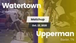 Matchup: Watertown vs. Upperman  2020