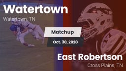 Matchup: Watertown vs. East Robertson  2020