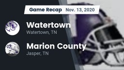 Recap: Watertown  vs. Marion County  2020