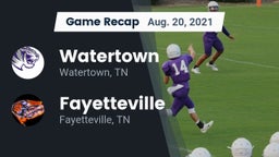 Recap: Watertown  vs. Fayetteville  2021