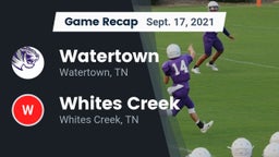 Recap: Watertown  vs. Whites Creek  2021