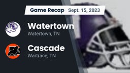 Recap: Watertown  vs. Cascade  2023