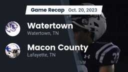 Recap: Watertown  vs. Macon County  2023
