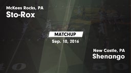 Matchup: Sto-Rox vs. Shenango  2016