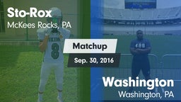 Matchup: Sto-Rox vs. Washington  2016