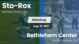 Matchup: Sto-Rox vs. Bethlehem Center  2017