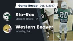 Recap: Sto-Rox  vs. Western Beaver  2017