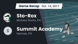 Recap: Sto-Rox  vs. Summit Academy  2017