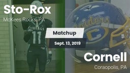 Matchup: Sto-Rox vs. Cornell  2019