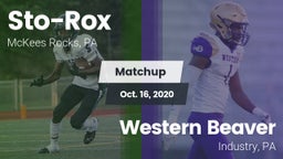 Matchup: Sto-Rox vs. Western Beaver  2020