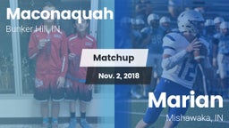 Matchup: Maconaquah vs. Marian  2018