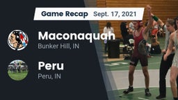 Recap: Maconaquah  vs. Peru  2021