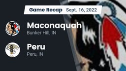 Recap: Maconaquah  vs. Peru  2022