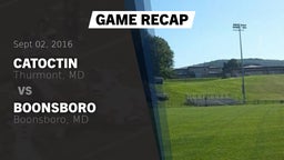 Recap: Catoctin  vs. Boonsboro  2016