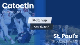 Matchup: Catoctin vs. St. Paul's  2017