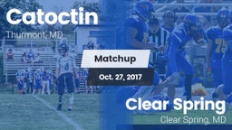 Matchup: Catoctin vs. Clear Spring  2017