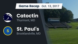 Recap: Catoctin  vs. St. Paul's  2017