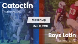 Matchup: Catoctin vs. Boys Latin  2018