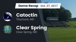 Recap: Catoctin  vs. Clear Spring  2017