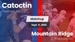 Matchup: Catoctin vs. Mountain Ridge  2020