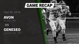 Recap: Avon  vs. Geneseo  2016