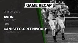 Recap: Avon  vs. Canisteo-Greenwood  2016