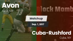 Matchup: Avon vs. Cuba-Rushford  2017