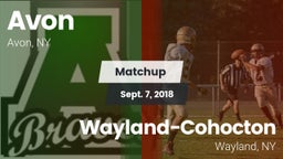 Matchup: Avon vs. Wayland-Cohocton  2018