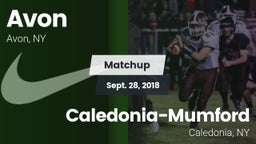 Matchup: Avon vs. Caledonia-Mumford 2018