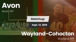 Matchup: Avon vs. Wayland-Cohocton  2019