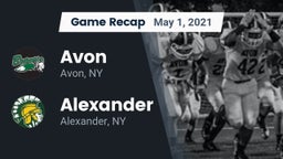 Recap: Avon  vs. Alexander  2021