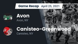 Recap: Avon  vs. Canisteo-Greenwood  2021
