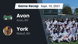 Recap: Avon  vs. York  2021