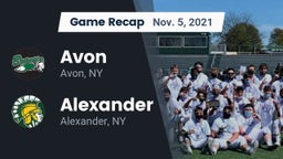 Recap: Avon  vs. Alexander  2021