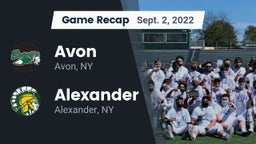 Recap: Avon  vs. Alexander  2022