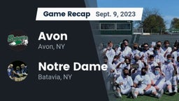 Recap: Avon  vs. Notre Dame  2023