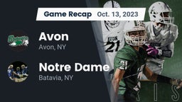 Recap: Avon  vs. Notre Dame  2023